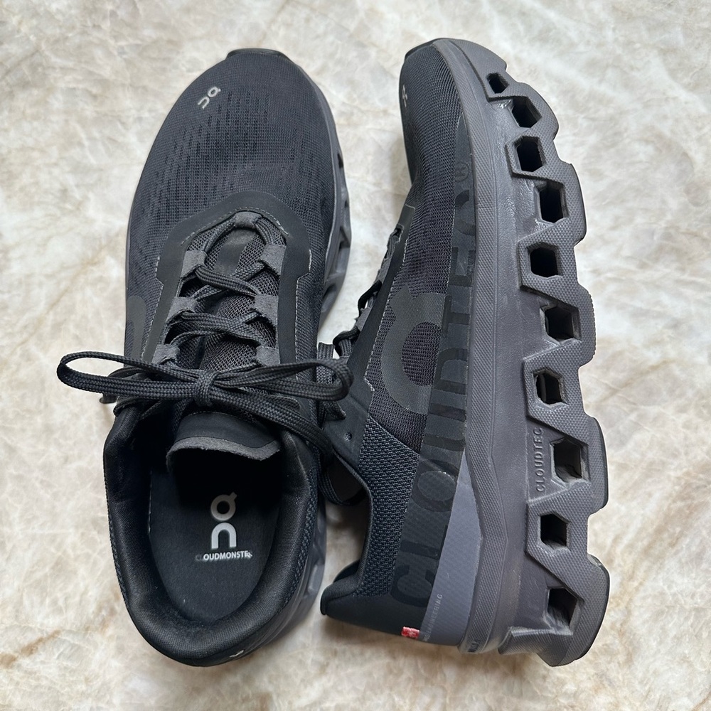On cloud monster gently worn